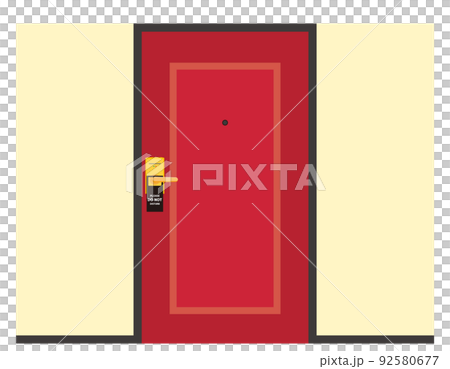 Hotel door plate Do Not Disturb vector illustration Hotel door plate Do Not Disturb vector illustration 92580677