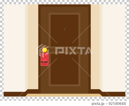 酒店門牌請勿打擾矢量圖 92580688