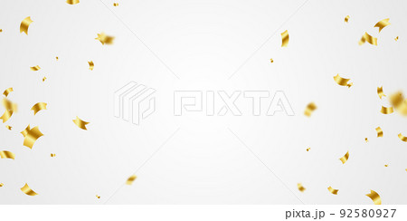 Vector image of golden confetti for a joyous party background 92580927