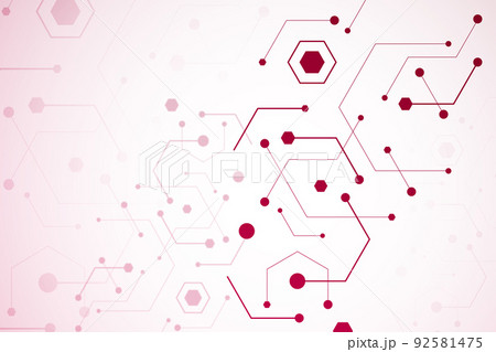 背景素材　サイエンスイメージ 92581475
