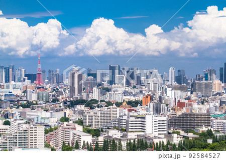 《東京都》東京都市イメージ・夏の空 《東京都》東京都市イメージ・夏の空 92584527
