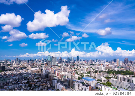 《東京都》東京都市イメージ・夏の空 《東京都》東京都市イメージ・夏の空 92584584