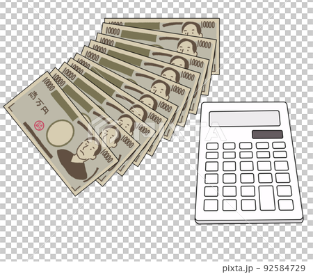 現金流量賬單和計算器 92584729