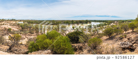 Holder Bend Lookout panorama in Waikerie Holder Bend Lookout panorama in Waikerie 92586127