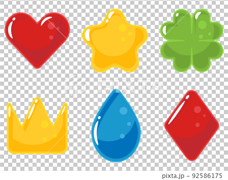 ぷるぷるアイコン6種セット 92586175