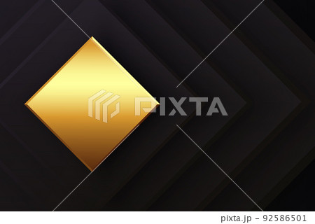 Abstract black color background.Geometric shapes black and gold. Luxurious style. Vector illustration Abstract black color background.Geometric shapes black and gold. Luxurious style. Vector illustration 92586501