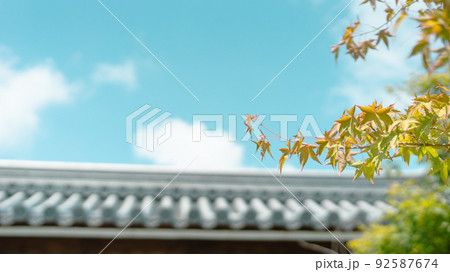 青空と紅葉 青空と紅葉 92587674