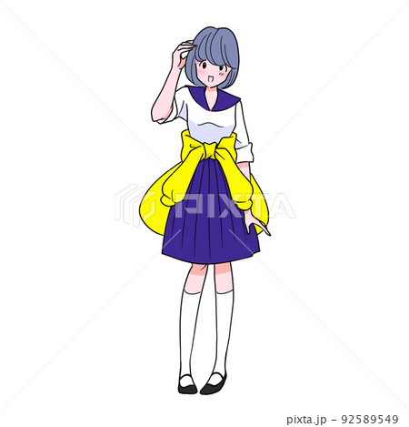 照れる学生 照れる学生 92589549