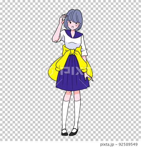 照れる学生 照れる学生 92589549