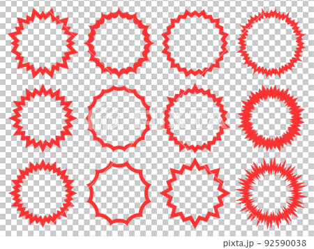 Zigzag red ring frame set Zigzag red ring frame set 92590038