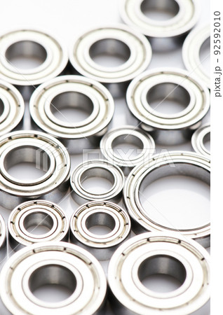 Metal bearings background 92592010