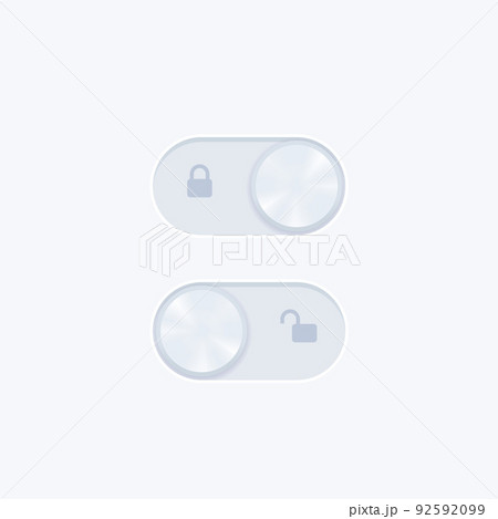 lock switch vector ui elements for web and apps lock switch vector ui elements for web and apps 92592099