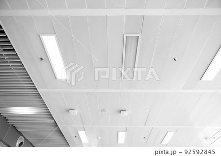 Ceiling mounted cassette type air conditioner. Ceiling mounted cassette type air conditioner. 92592845