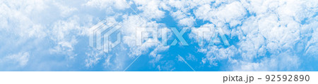 White fluffy clouds in blue sky. White fluffy clouds in blue sky. 92592890