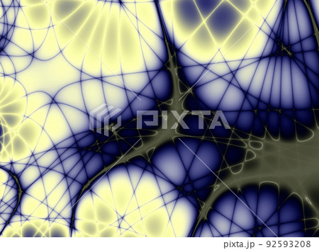 abstract blue-yellow background of lines and swirls, bright contrast pattern, design, graphics 92593208