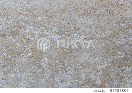 Natural coquina shell rock wall made of sand and seashells. 92595307