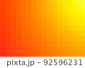 Orange-yellow vector background from squares. Illustration from orange squares. The template can be used as a autumn background. Abstract Geometric texture from orange squares. Vector illustration 92596231