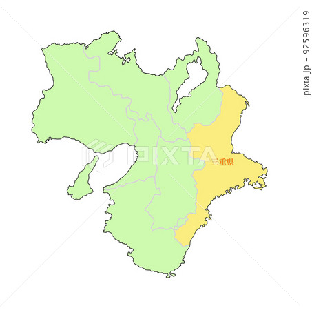 三重県 近畿地方 黄 三重県 近畿地方 黄 92596319