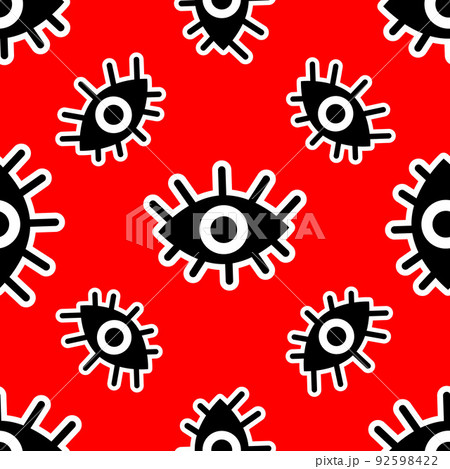 Bright pattern of abstract eyes. Bright pattern of abstract eyes. 92598422