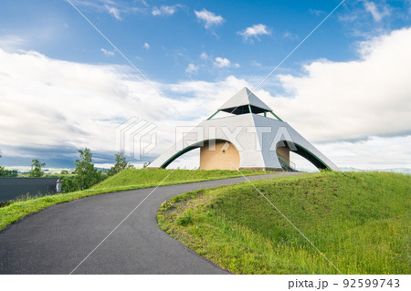 「北海道」美瑛 北西の丘ピラミッド展望台 「北海道」美瑛 北西の丘ピラミッド展望台 92599743