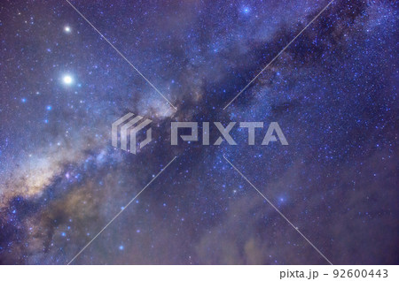 Detailed star on sky in Milky way 92600443