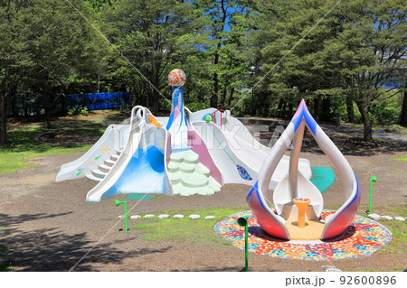 飯森山公園 ハスのはなりゲートとフラワーキャッスル 飯森山公園 ハスのはなりゲートとフラワーキャッスル 92600896