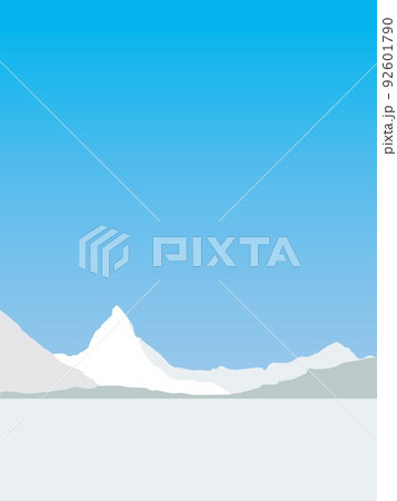 マッターホルン matterhorn リッフェルゼー riffelsee シルエット 冬 マッターホルン matterhorn リッフェルゼー riffelsee シルエット 冬 92601790