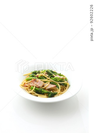 菜の花とベーコンのパスタ 92602226