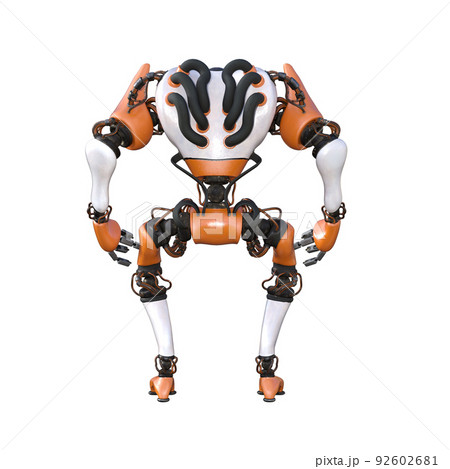 Cartoon character roboter isolated on white background. Character for collages, Clipart, photobashing. 3d rendering illustration. Cartoon character roboter isolated on white background. Character for collages, Clipart, photobashing. 3d rendering illustration. 92602681