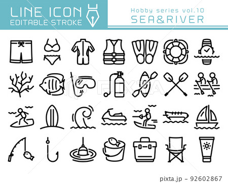 ラインアイコン ホビーシリーズvol.10 マリンスポーツ・釣り ラインアイコン ホビーシリーズvol.10 マリンスポーツ・釣り 92602867