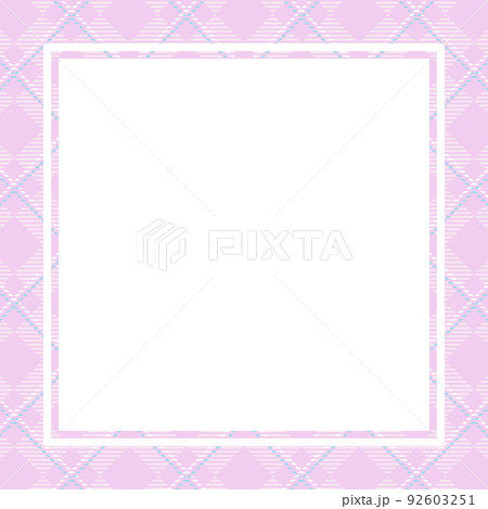 チェック柄のフレーム壁紙イメージ 92603251