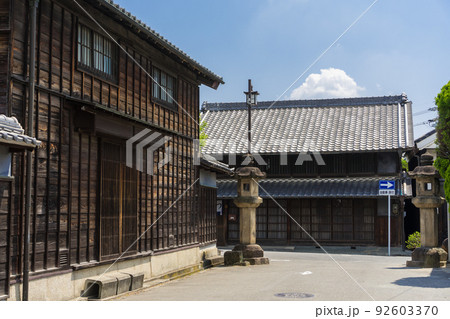 名古屋市 緑区 旧東海道 有松の町並みから有松天満社に続く路地 名古屋市 緑区 旧東海道 有松の町並みから有松天満社に続く路地 92603370