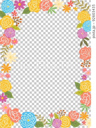 花插圖框架 92603435