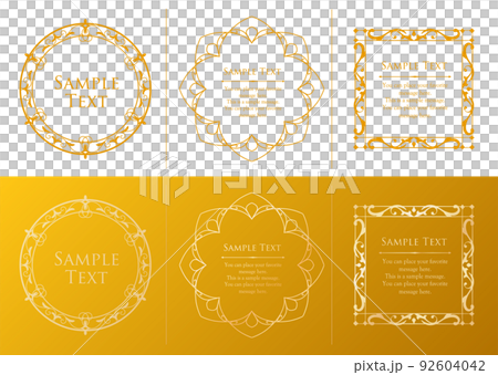 Halloween frame. Antique design. Decorative design. 92604042