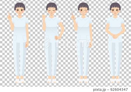 職業女性插圖集全身護士快捷方式 92604347