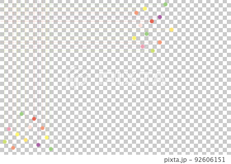 Dotted Line　Background　点線作るカワイイ背景素材 92606151