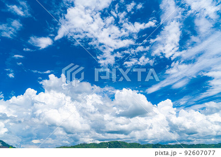 【夏素材】夏空イメージ【長野県】 92607077