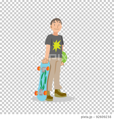 有滑板的男孩 92609238