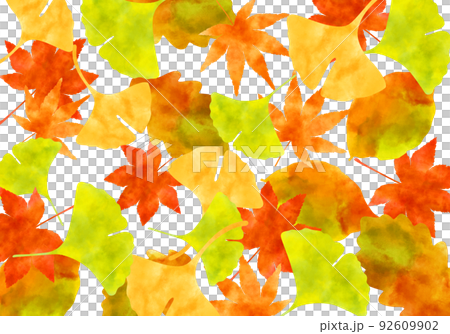 水彩イラスト 紅葉  ポストカード 92609902