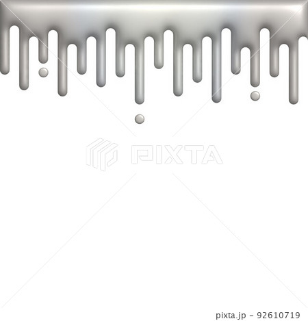melted white pearl dripping on white background 92610719