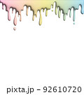 paint dripping on white background 92610720