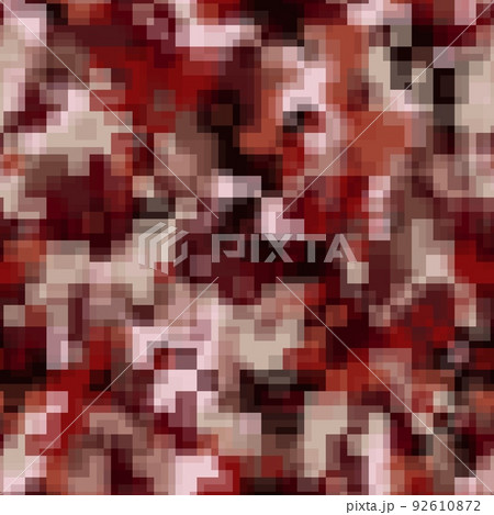 Abstract red rust urban pixel motif geometric brushed texture background 92610872