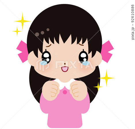 キラキラ うるうる 涙 リボン 女の子 素材 キラキラ うるうる 涙 リボン 女の子 素材 92610886