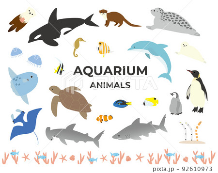 水族館素材セット 92610973