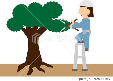 女性庭師 92611165