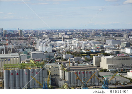 千葉マリンタワーから見たサイロタンク 92611404