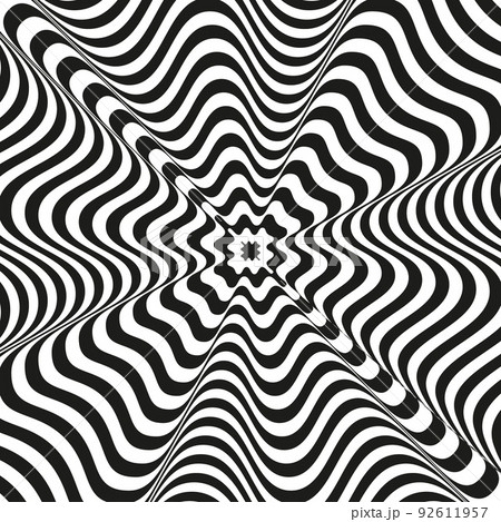 Retro groovy psychedelic wavy background Retro groovy psychedelic wavy background 92611957
