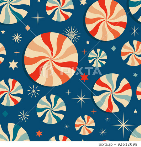 Christmas New Year seamless pattern with sweets. 92612098
