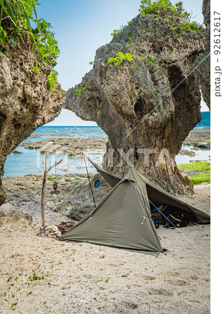 キャンプ 海キャンプ ソロキャンプ 無骨 野営 海岸 青 キャンプ 海キャンプ ソロキャンプ 無骨 野営 海岸 青 92612617