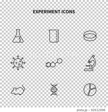 Simple Icon Set ｜ Experiment / Chemistry / Science / Evidence 92612896